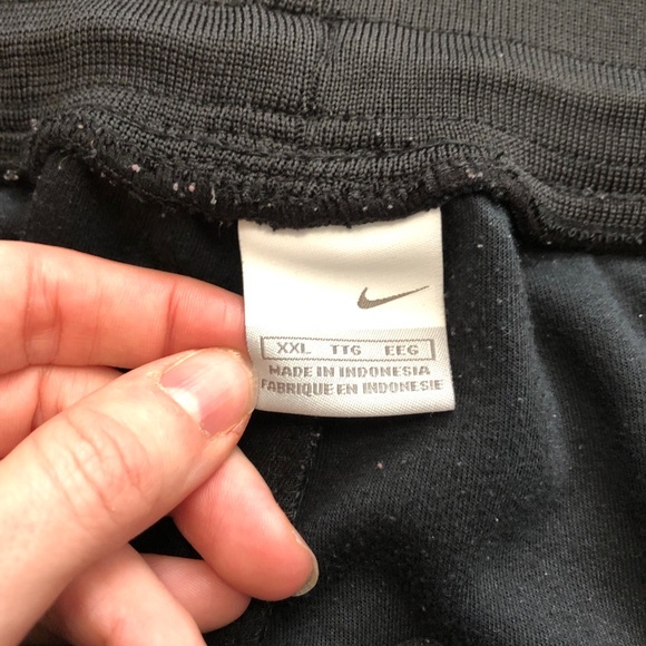 Nike Air Sweatpants XXL Black Pull On Style y2k baggy hip hop Adjustable Ankle - Picture 12 of 14